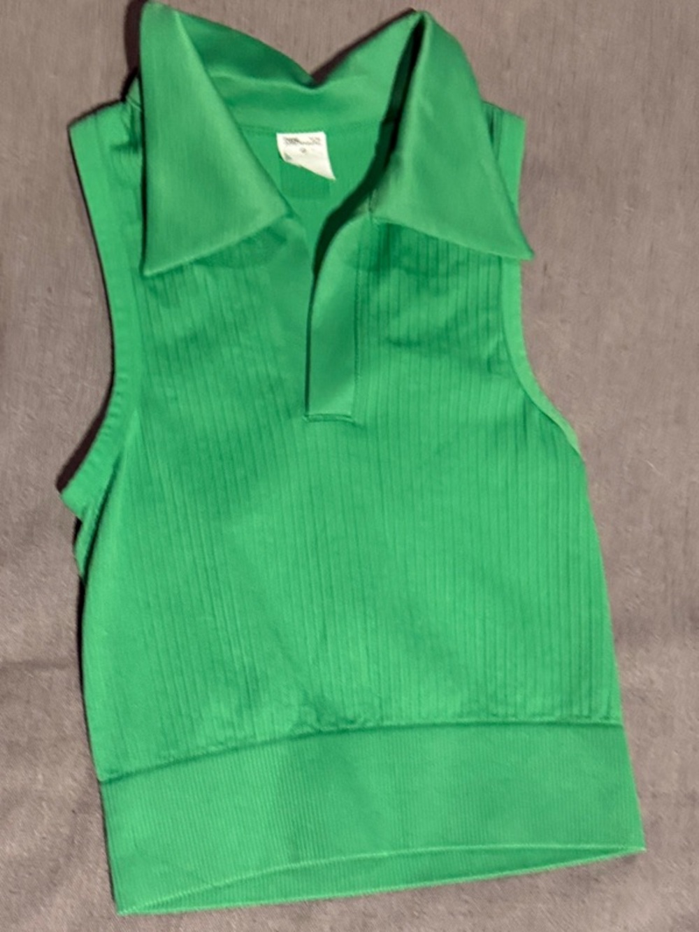 Diane Von Furstenberg x Target Green Sleeveless Polo Tank Top